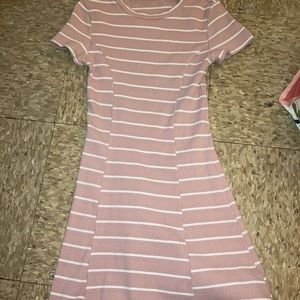 Cute pink strip dress